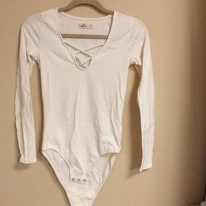 Cream Long Sleeve Leotard